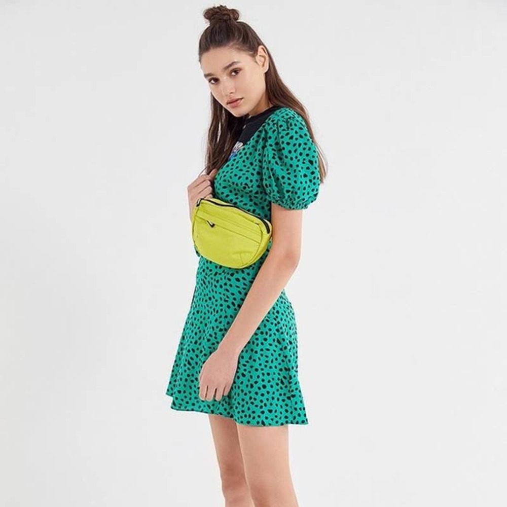 Urban Outfitters • Green Polka Dot Wrap Dress